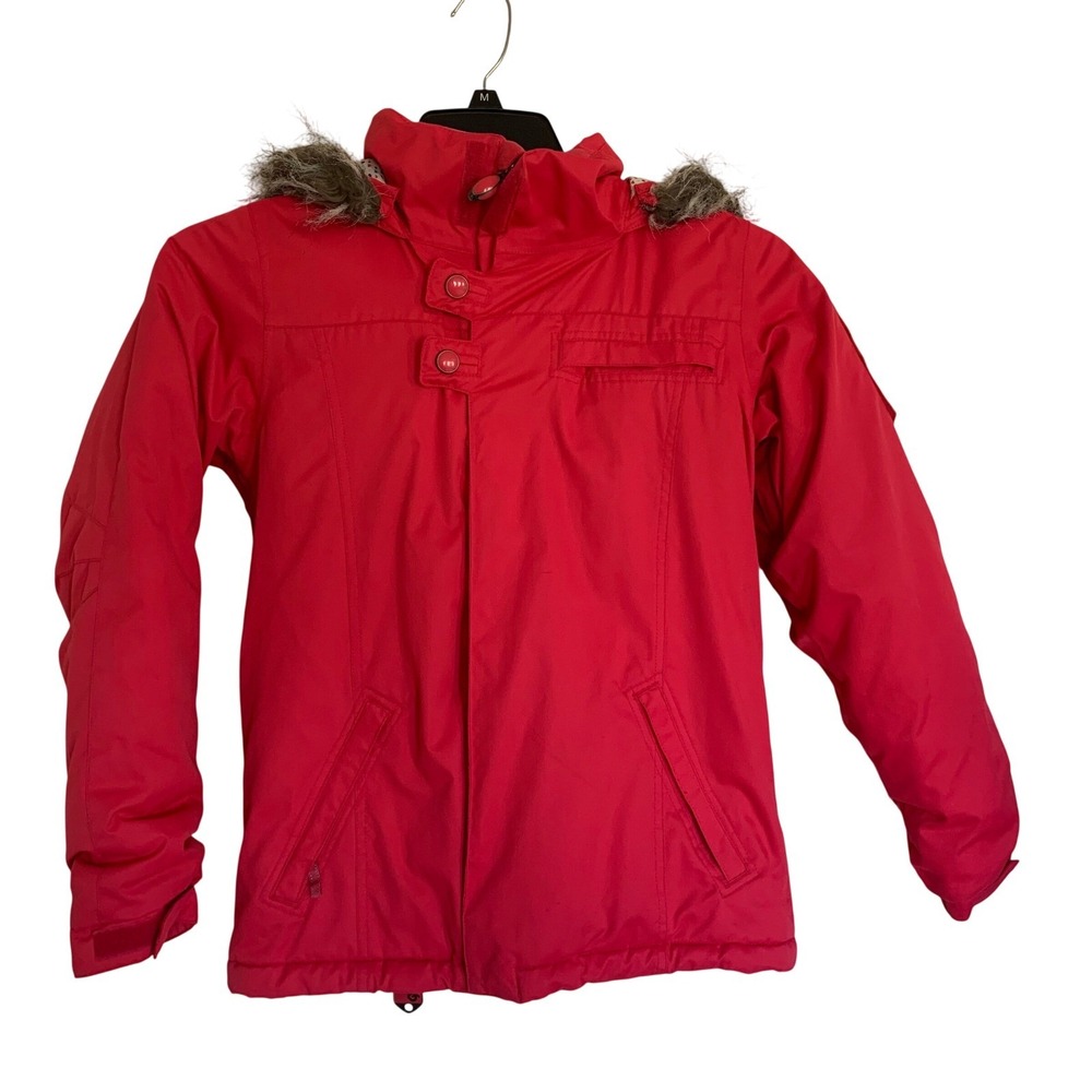 Burton‎ Jacket Girls Medium 10/12 Pink DryRide Waterproof Insulated Snowboard M